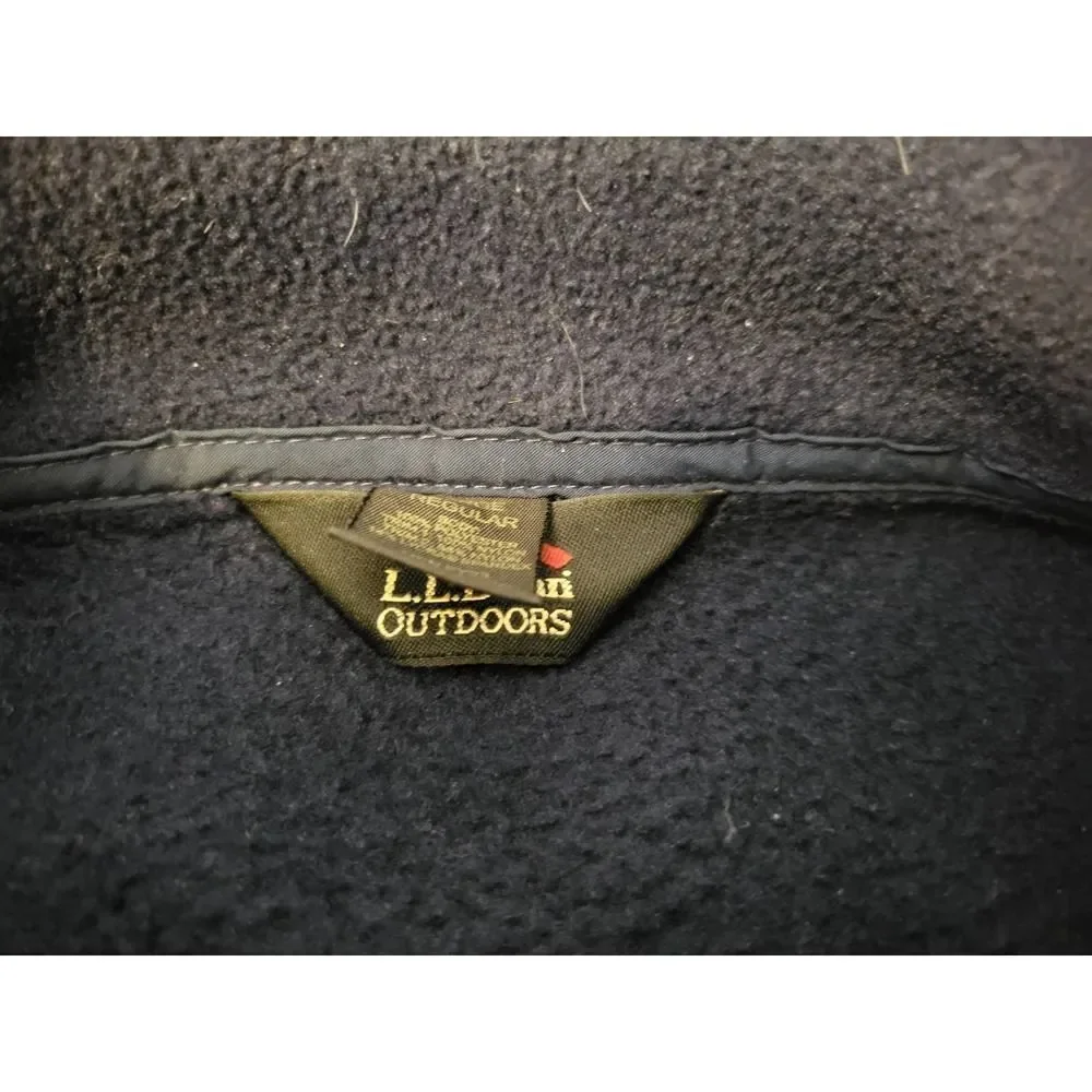 LL Bean Outdoors Blue Mens Fleece Large Regular